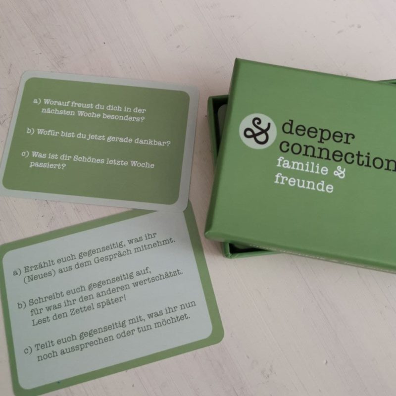 "Familie & Freunde" deeper connection cards